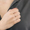 Bague 55.5 MAUBOUSSIN - Alliance or rose et diamants 58 Facettes DV11922-6-555-4