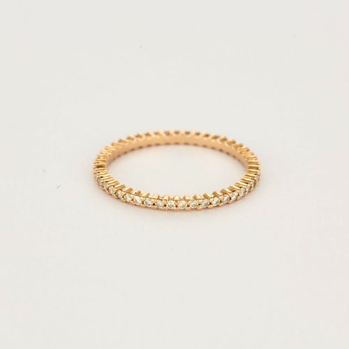 Bague 55.5 MAUBOUSSIN - Alliance or rose et diamants 58 Facettes DV11922-6-555-4