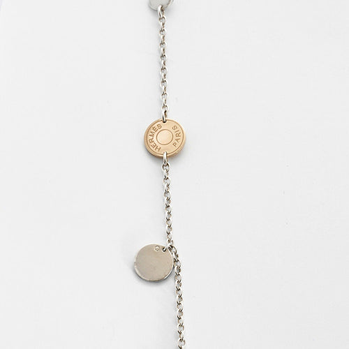 Collier HERMES - Confettis - Sautoir en argent et or rose 58 Facettes DV0481-2