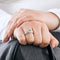Bague 52 CHOPARD - Happy diamond Heart - Bague en or gris et diamants 58 Facettes DV12128-1-52-1