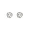 Boutons d'oreilles en or gris et diamants 58 Facettes DV11069-4