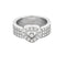 Bague 52 CHOPARD - Happy diamond Heart - Bague en or gris et diamants 58 Facettes DV12128-1-52-1