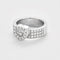 Bague 52 CHOPARD - Happy diamond Heart - Bague en or gris et diamants 58 Facettes DV12128-1-52-1