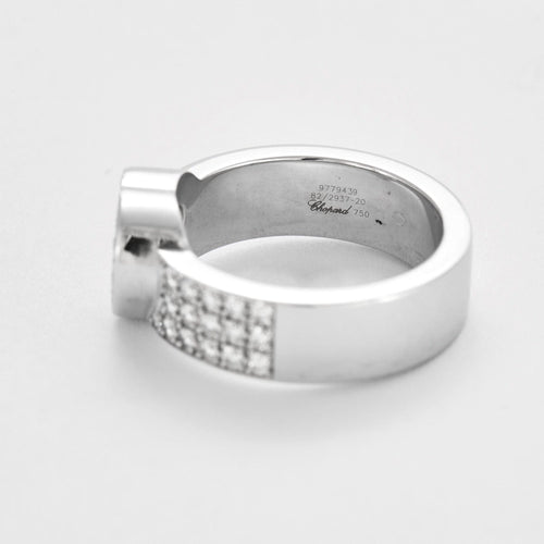 Bague 52 CHOPARD - Happy diamond Heart - Bague en or gris et diamants 58 Facettes DV12128-1-52-1