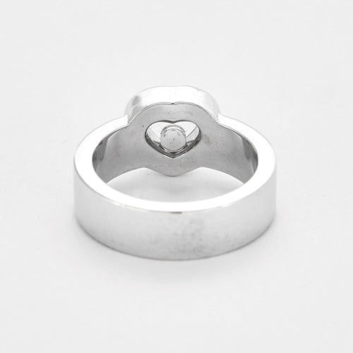 Bague 52 CHOPARD - Happy diamond Heart - Bague en or gris et diamants 58 Facettes DV12128-1-52-1