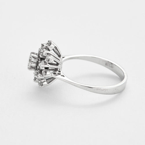 Bague 50 Bague en or blanc et diamants 58 Facettes DV4154-7-50-2