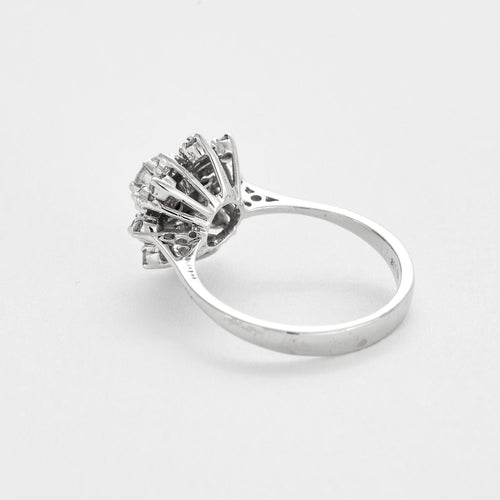Bague 50 Bague en or blanc et diamants 58 Facettes DV4154-7-50-2