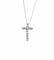Collier Collier en or blanc avec pendentif croix diamants 58 Facettes DV4154-8