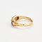 Bague 50 Bague jarretière or jaune saphirs et diamants 58 Facettes DV4440-14-50-2
