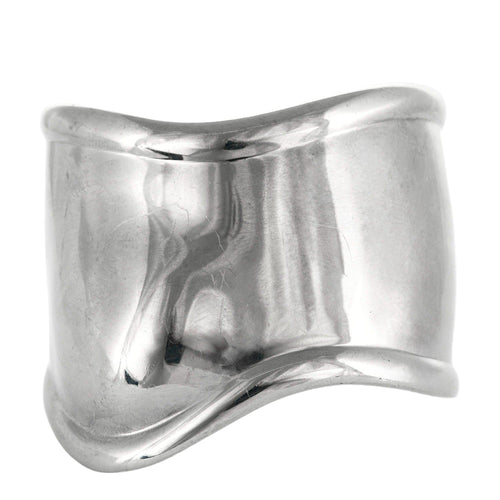 Bracelet TIFFANY - Bone -  Bracelet manchette ruthenium sur cuivre 58 Facettes DV0964-2