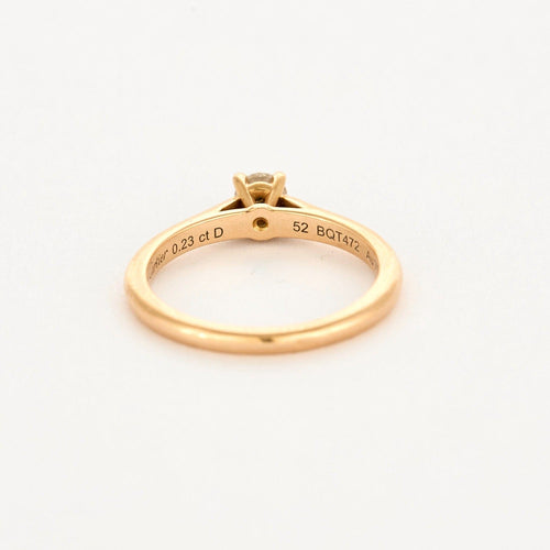 Bague 52 Cartier - 1895 - Bague solitaire en or rose et diamant 58 Facettes DV7296-1-52-1