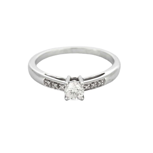 Bague 55 MAUBOUSSIN - Tu es le sel de ma vie n°3 - Solitaire or blanc et diamants 58 Facettes DV0939-1-DV0882-1