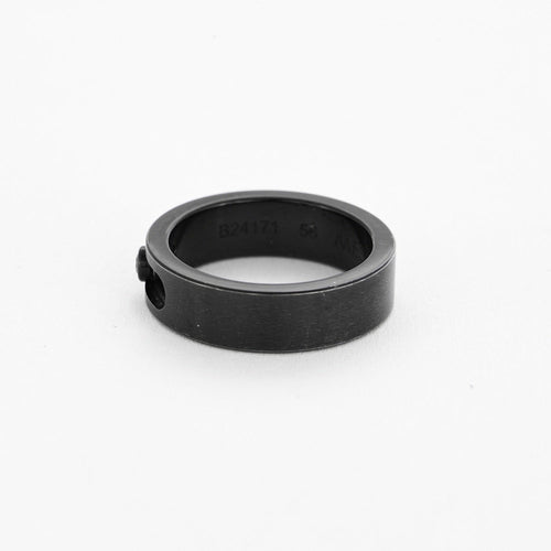 Bague 56 MESSIKA - Bague Move en titanium noir et diamant noir 58 Facettes DV12249-2