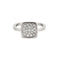 Bague 51 DINH VAN - Impression - Petit Modèle - Bague en or gris et diamants 58 Facettes DV0963-1-51-2