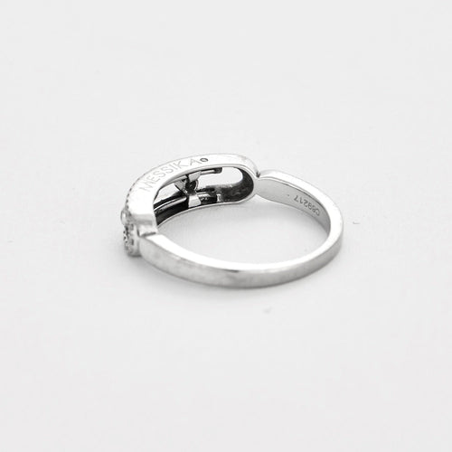 Bague 53 MESSIKA - Bague Baby Move en or blanc 18K (750 Millièmes) pavée de diamants 58 Facettes DV12249-1-53-2