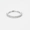 Bague 47 Demie Alliance en or gris et diamants 58 Facettes DV12420-3-47-2