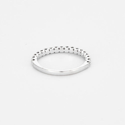 Bague 47 Demie Alliance en or gris et diamants 58 Facettes DV12420-3-47-2