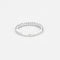 Bague 47 Demie Alliance en or gris et diamants 58 Facettes DV12420-3-47-2