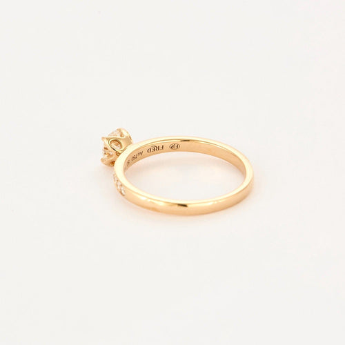 Bague 50 FRED - Delphine - Bague solitaire en or rose et diamants 58 Facettes DV0970-2