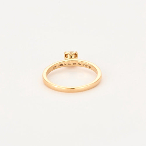 Bague 50 FRED - Delphine - Bague solitaire en or rose et diamants 58 Facettes DV0970-2