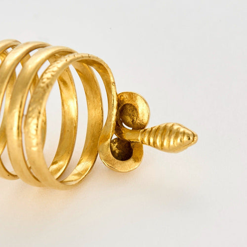 Bague 45 Bague Serpent en or jaune et saphirs 58 Facettes DV0960-14-45-3