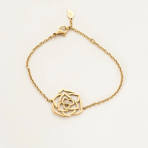 Bracelet PIAGET -  Rose -  bracelet en or jaune et diamant. 58 Facettes DV11277-7