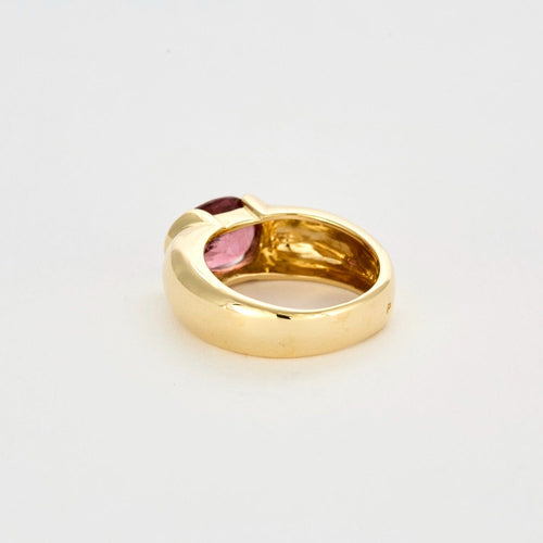 Bague 52 Bague en or jaune tourmaline rose 58 Facettes DV12511-6-52-1