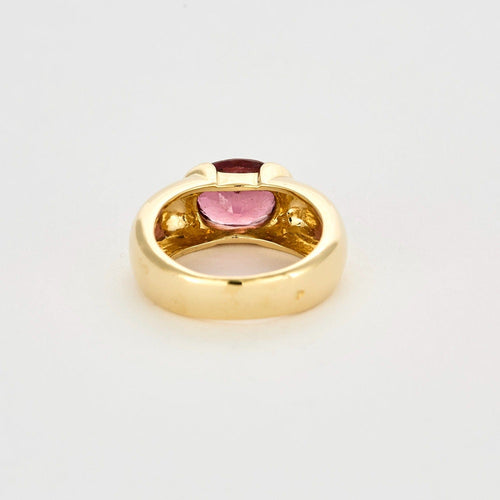 Bague 52 Bague en or jaune tourmaline rose 58 Facettes DV12511-6-52-1