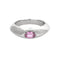 Bague 55 PIAGET - Biseau - Bague en or gris et tourmaline rose 58 Facettes DV12511-7-DV0882-1