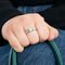 Bague 53 Bague Jonc en or gris et diamants 58 Facettes DV2004-11-53-10