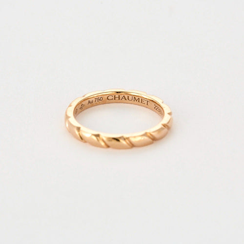 Bague 50 CHAUMET - Torsade - Alliance en or rose et diamant 58 Facettes DV0970-1-50-2
