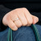 Bague 47 Bague Solitaire en or gris et diamants 58 Facettes DV12420-2-47-2
