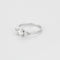 Bague 47 Bague Solitaire en or gris et diamants 58 Facettes DV12420-2-47-2