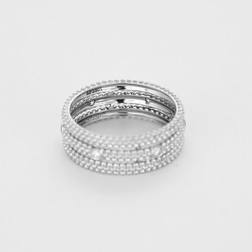 Bague 54 MAUBOUSSIN - Le Premier Jour - Bague en or gris et diamants 58 Facettes DV6598-14