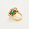 Bague 52 Bague or jaune  Émeraude de Colombie et diamants 58 Facettes DV11451-7-52-2
