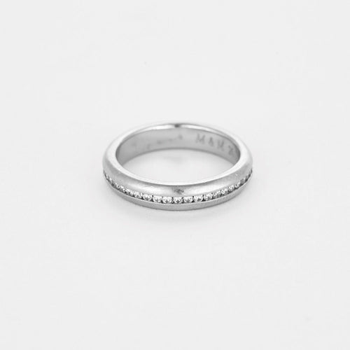 Bague 51 Bachet - Alliance en platine et diamants 58 Facettes DV0968-1-51-2