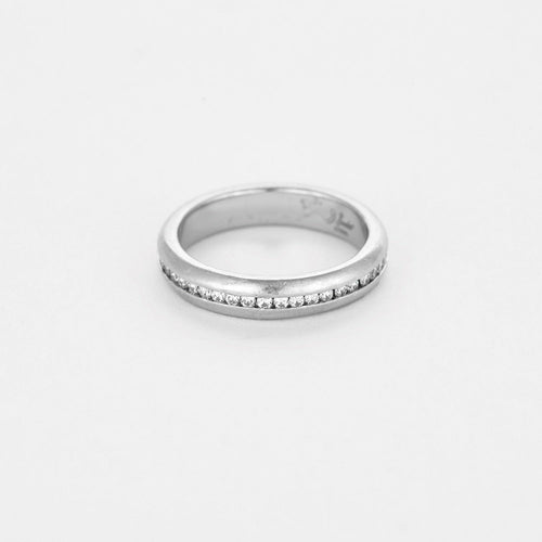 Bague 51 Bachet - Alliance en platine et diamants 58 Facettes DV0968-1-51-2