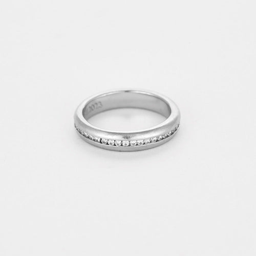 Bague 51 Bachet - Alliance en platine et diamants 58 Facettes DV0968-1-51-2