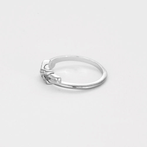 Bague 46 CHAUMET - Bague Jeux de Liens en or gris et diamants. Petit modèle 58 Facettes DV2196-2-46-2