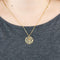 Pendentif Pendentif en or jaune et quartz oeil de tigre 58 Facettes DV0974-3