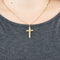 Pendentif Pendentif "Croix" en or jaune 58 Facettes DV0974-4