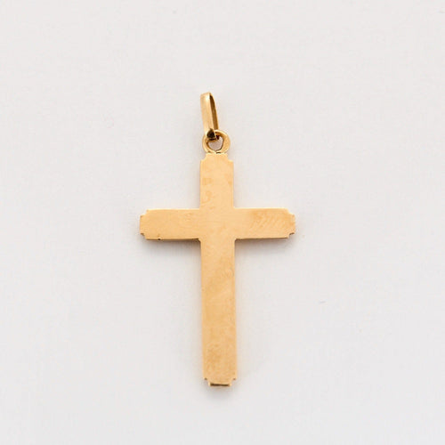 Pendentif Pendentif "Croix" en or jaune 58 Facettes DV0974-4