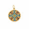 Pendentif Pendentif Vitrail en or jaune et émail plique à jour 58 Facettes DV0974-5