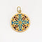 Pendentif Pendentif Vitrail en or jaune et émail plique à jour 58 Facettes DV0974-5