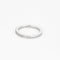 Bague 47.5 DE BEERS - Demie alliance en platine et diamants 58 Facettes DV0973-2-475-3
