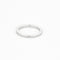 Bague 47.5 DE BEERS - Demie alliance en platine et diamants 58 Facettes DV0973-2-475-3