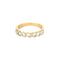 Bague 54.5 Demie alliance en or jaune et diamants 58 Facettes DV0975-4-545-2