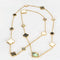 VAN CLEEF & ARPELS - Magic Alhambra - Collier Sautoir, or jaune, onyx et nacre