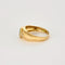 Bague 56 Bague jonc, or jaune, émeraude  et diamants 58 Facettes DV0943-3-56-3