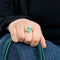 Bague 52 Bague “Toi et moi” en or jaune et turquoise 58 Facettes DV10817-4-52-1